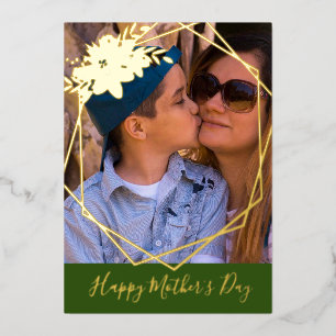 Happy Mother's Day Gold Pressed Foil Holiday Card
