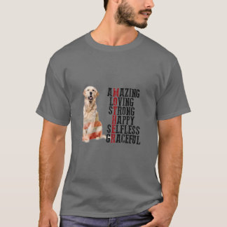 Happy Mother's Day Golden Retriever Dog Mom Dog Mo T-Shirt