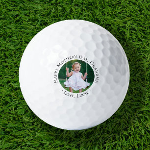 Happy Mother's Day Grandma Photo Golf Balls