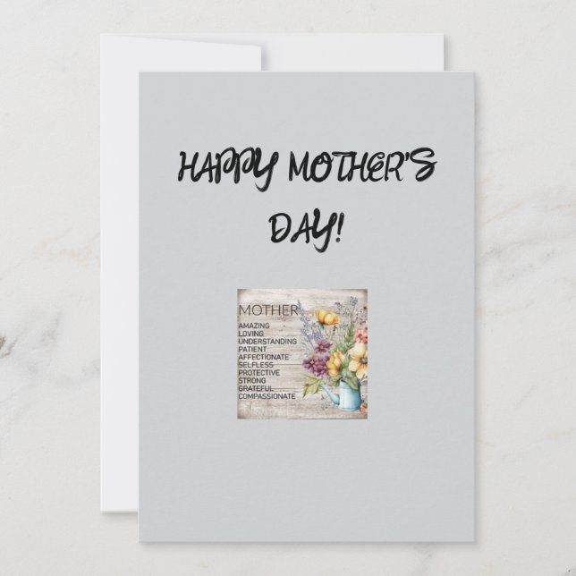 Happy Mother's Day Greeting Card (Front)