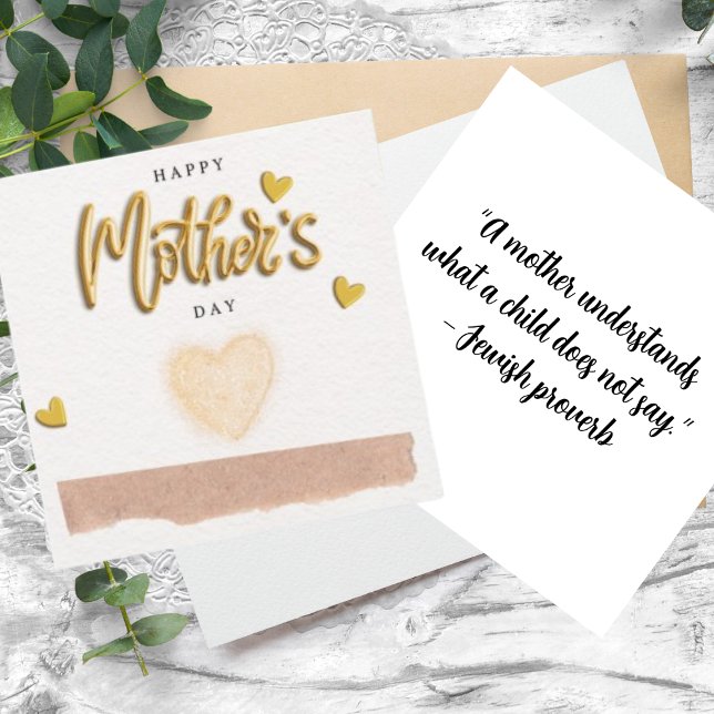 Happy mother's day greeting gold foil Card (Creator Uploaded)