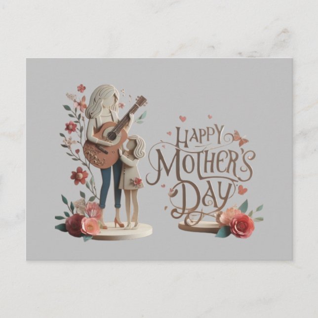 Happy mother's day Greeting postcards (Front)