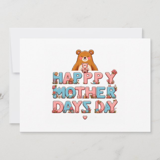 Happy Mother's Day greeting postcards  (Front)