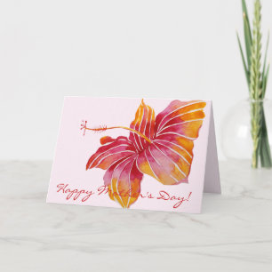 Happy Mother's Day    Hawaiian Floral Card