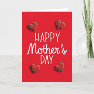 Happy Mothers Day Heart Card