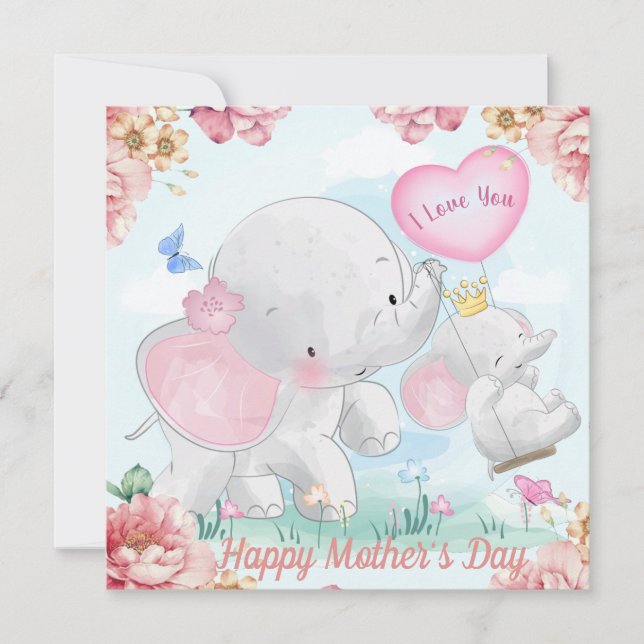 Happy Mother's Day Holiday Card (Front)