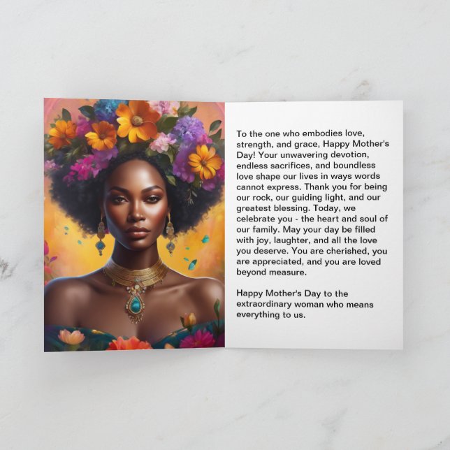 *Happy Mother's Day  Holiday Card (Inside)