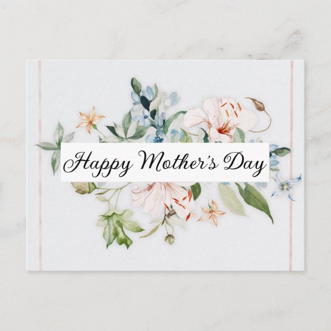 Happy Mother's Day Holiday Postcard (Front)