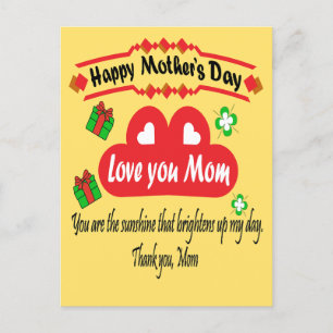 Happy Mother's Day Holiday Postcard