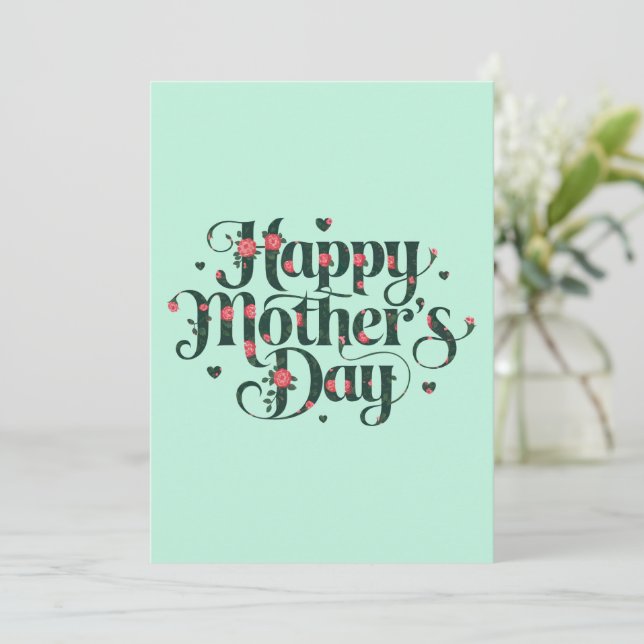Happy Mothers Day Invitation (Standing Front)