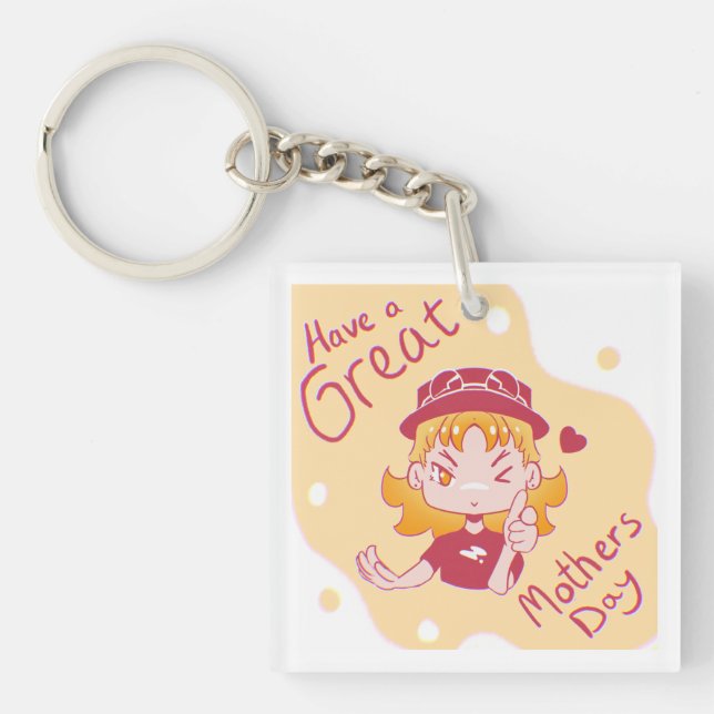 Happy Mother's day. Key Ring (Front)