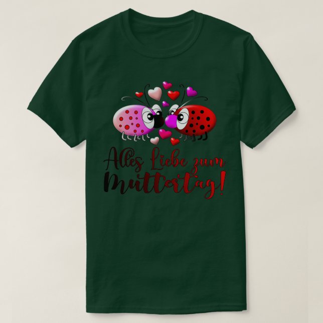Happy Mothers Day Ladybug  T-Shirt (Design Front)