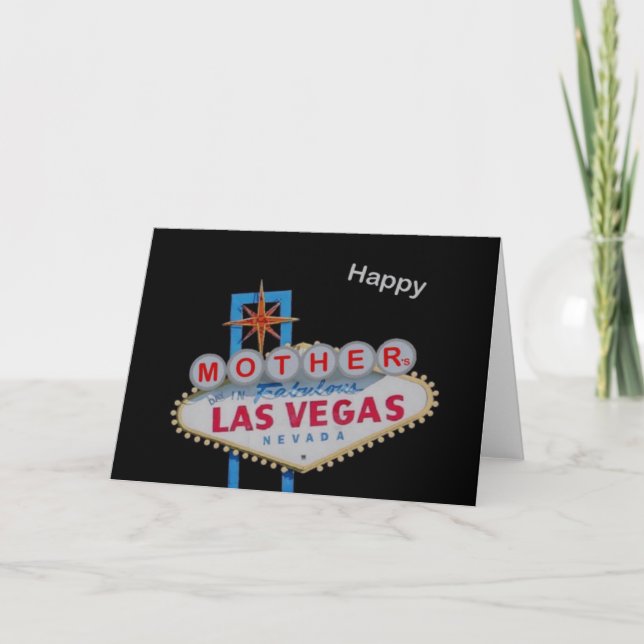 Happy Mother's Day, Las Vegas Card, secret message Card (Front)