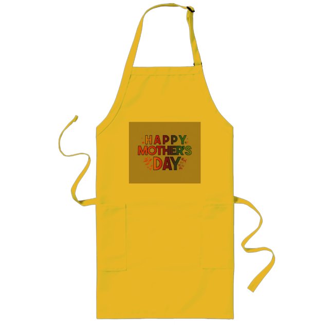 Happy Mother's day  Long Apron (Front)