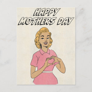 Happy mothers Day Love Invitation Postcard