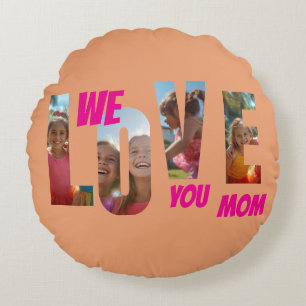 Happy Mother's Day Love Round Cushion