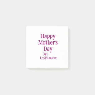 Happy Mother's day mauve love name female sign tit Post-it Notes