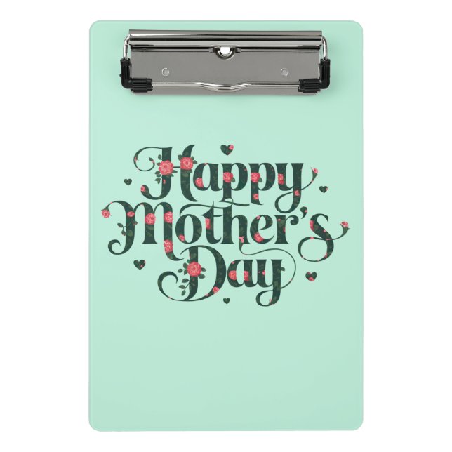 Happy Mothers Day Mini Clipboard (Front)