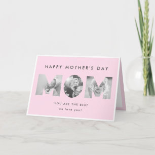 Happy Mother's Day Minimalist Modern Custom Photo Card