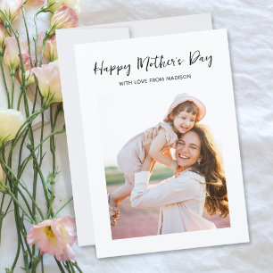 Happy Mother's Day Minimalist Photo Card