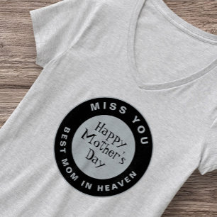 Happy Mother's Day Miss You Heaven Vintage Retro T-Shirt