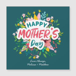 Happy Mothers Day Modern Floral Personalised