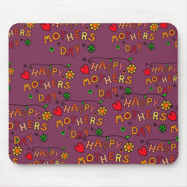 Happy Mothers Day Mouse Pad (Front)