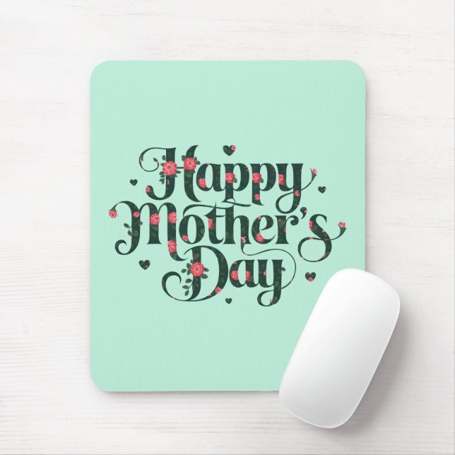 Happy Mothers Day Mouse Pad (With Mouse)