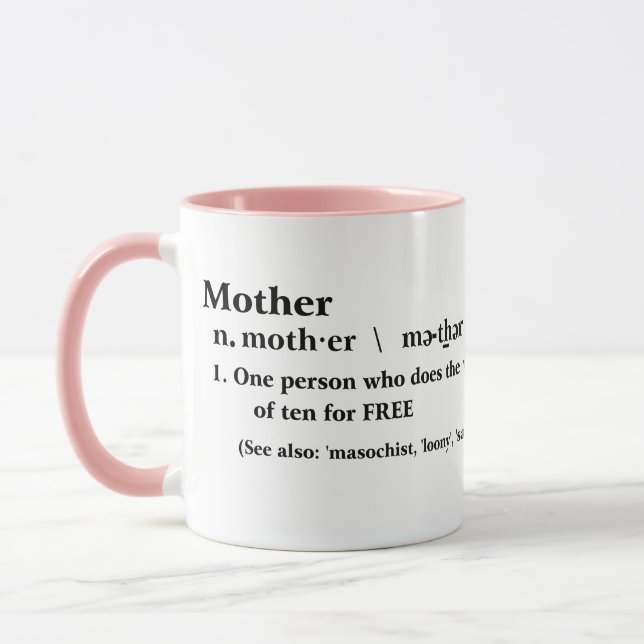 happy mother's day mug funny mum quote gift idea (Left)