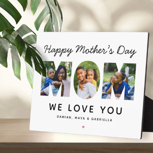 Happy Mothers Day Mum Custom Photo Collage Plaque