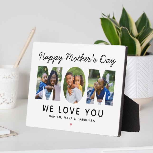 Happy Mothers Day Mum Custom Photo Collage Plaque (Creator Uploaded)
