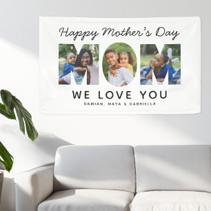 Happy Mothers Day Mum Photo Letter Banner