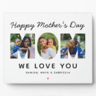 Happy Mothers Day Mum Photo Letter