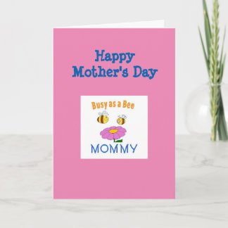 Happy Mothers Day Mummy - Bees Card