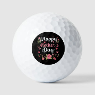 Happy Mother's Day Mummy Cute Floral Women For Mum Golf Balls