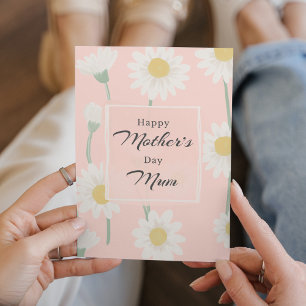 Happy Mother's Day MUMMY Daisy Floral Photo Holiday Card