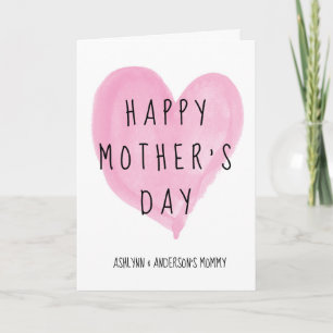 Happy Mother's Day Mummy From Kids Card