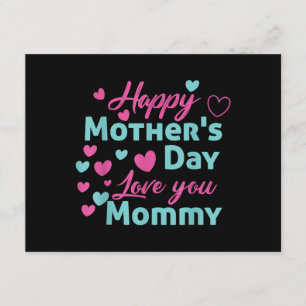 Happy Mothers Day Mummy Shirt for Mum kids Enclosure Card