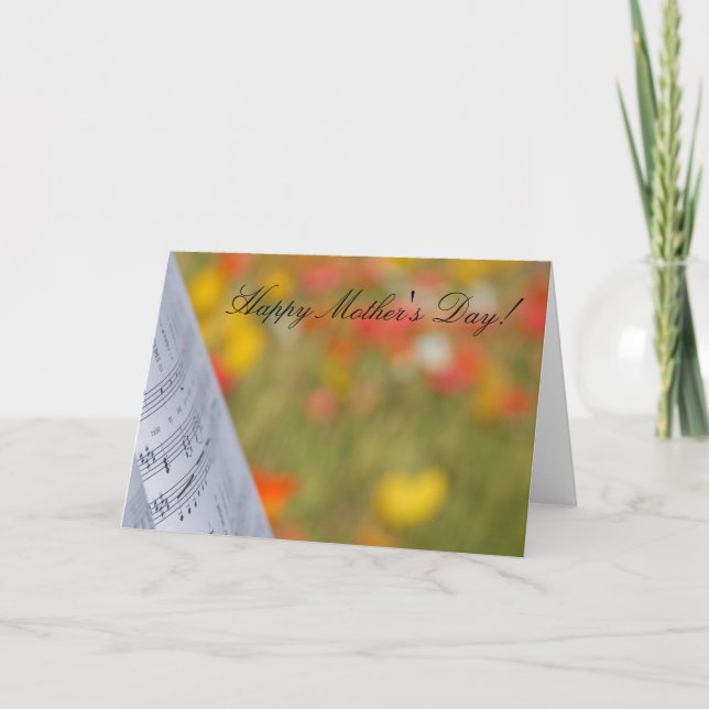 Happy Mother's Day Music Card (Front)