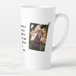 Happy Mother's day, nana, grandma simple photo Latte Mug