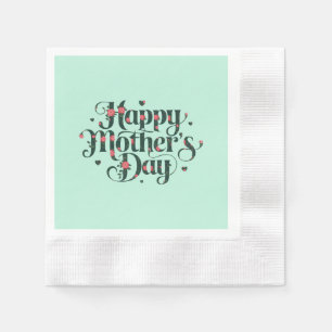 Happy Mothers Day Napkin