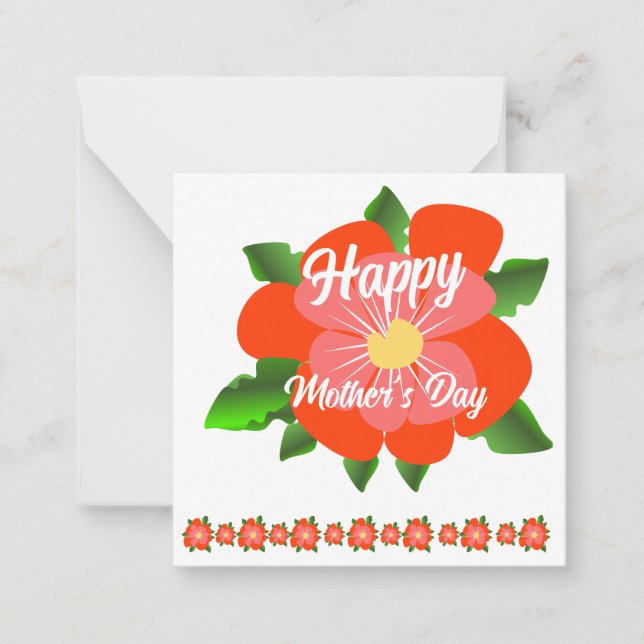 Happy Mother's Day Note Card (Front)