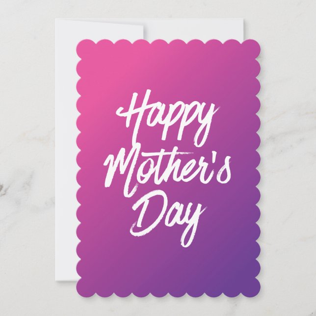 Happy Mother's Day on Flat Card (Front)