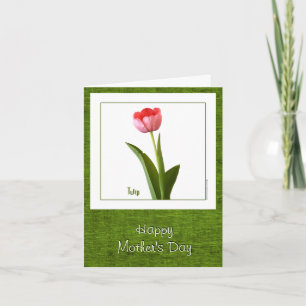 Happy Mother's Day - One Pink Tulip Card