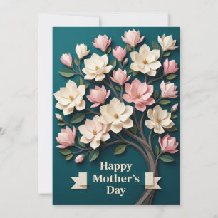Happy Mother's Day Origami Magnolia Card