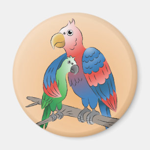 Happy Mother's Day Parrots Magnet