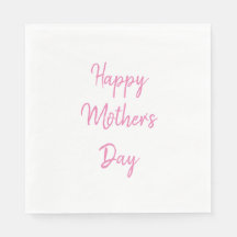 Happy Mother's Day Party Pink White Simple 2024