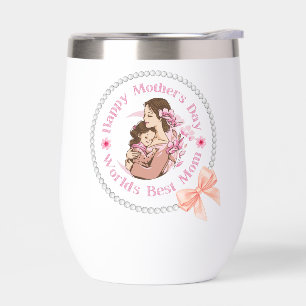 happy mother's day ,pearls with bow decorative