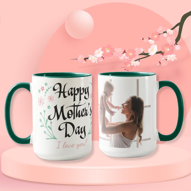 Happy Mother's Day personalized Photo & Message Mug (Happy Mother's Day personalised Photo & Message Mug
)