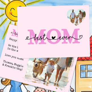 Happy Mother's Day Photo Card, Best Mum Ever Card